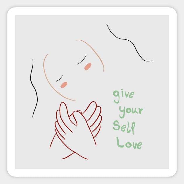 Give your self love Sticker by ByNS